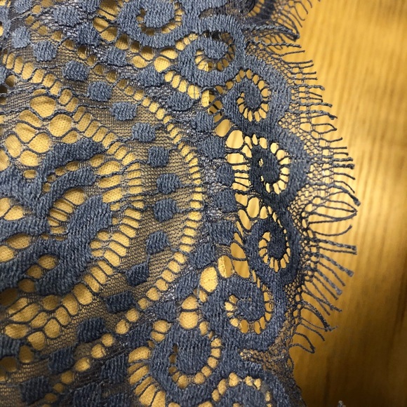 Blue/purple lace top short dress - Picture 7 of 7